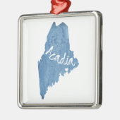 Acadia National Park Wood Grain Ornament Aus Metall (Links)