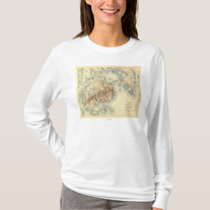 Acadia nationale ParkTopographic panoramische T-Shirt