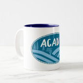 Acadia Nationalpark Außenbereich Zweifarbige Tasse (Vorderseite Links)