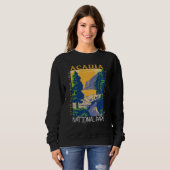 Acadia Nationalpark Bar Hafen Otter Cliff Retro Sweatshirt (Vorne ganz)