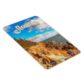 Acadia Nationalpark Bar Hafen Wasserfarbe Magnet (Rechte Seite)