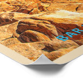 Acadia Nationalpark Bar Hafen Wasserfarbe Poster (Ecke)