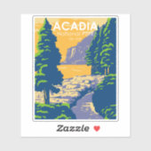 Acadia Nationalpark Bar Harbour Aufkleber (Blatt)