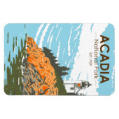 Acadia Nationalpark Bar Harbour Lighthouse Magnet (Horizontal)