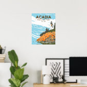 Acadia Nationalpark Bar Harbour Lighthouse Maine Poster (Heimbüro)