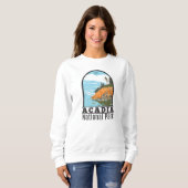 Acadia Nationalpark Bar Harbour Lighthouse Maine Sweatshirt (Vorne ganz)