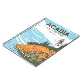 Acadia Nationalpark Bar Harbour Lighthouse Notizblock (Linke Seite)
