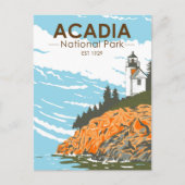Acadia Nationalpark Bar Harbour Lighthouse Postkarte (Vorderseite)