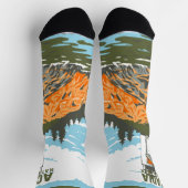 Acadia Nationalpark Bar Harbour Lighthouse Socken (Oben)