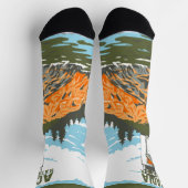 Acadia Nationalpark Bar Harbour Lighthouse Socken (Oben)