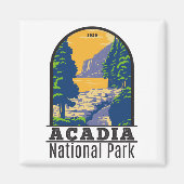 Acadia Nationalpark Bar Harbour Ocean Path Magnet (Vorne)