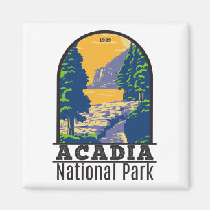Acadia Nationalpark Bar Harbour Ocean Path Magnet
