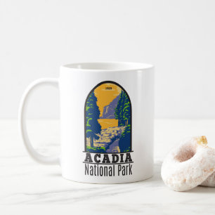 Acadia Nationalpark Bar Harbour Ocean Path Maine Kaffeetasse