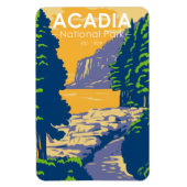 Acadia Nationalpark Bar Harbour Ocean Path Maine Magnet (Vertikal)