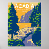 Acadia Nationalpark Bar Harbour Ocean Path Poster (Vorne)