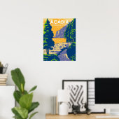 Acadia Nationalpark Bar Harbour Ocean Path Poster (Heimbüro)
