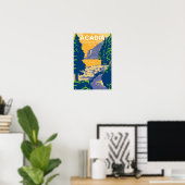 Acadia Nationalpark Bar Harbour Ocean Path Poster (Heimbüro)