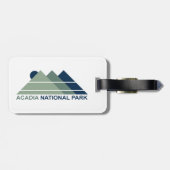 Acadia Nationalpark Berg Gepäckanhänger (Rückseite horizontal)