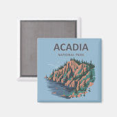 Acadia Nationalpark Cadillac Magnet (Vorderseite/Rückseite)