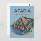Acadia Nationalpark Cadillac Postkarte (Vorne/Hinten)
