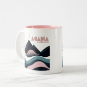 Acadia Nationalpark Colored Hills Zweifarbige Tasse (Vorderseite Links)