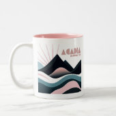 Acadia Nationalpark Colored Hills Zweifarbige Tasse (Links)