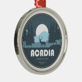Acadia Nationalpark Deer Ornament Aus Metall (Rechts)