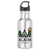 Acadia Nationalpark Edelstahlflasche (Vorderseite)