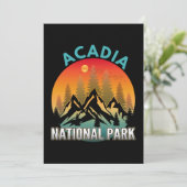 Acadia Nationalpark Einladung (Stehend Vorderseite)