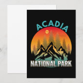 Acadia Nationalpark Einladung (Vorne/Hinten)