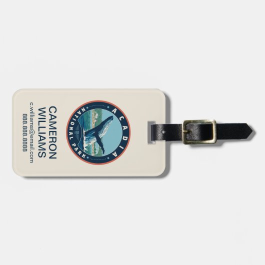 Acadia Nationalpark Gepäckanhänger (Vorderseite horizontal)