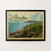 Acadia Nationalpark Jigsaw Puzzle Vintage Reise (Horizontal)