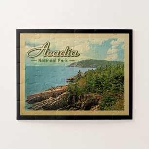 Acadia Nationalpark Jigsaw Puzzle Vintage Reise