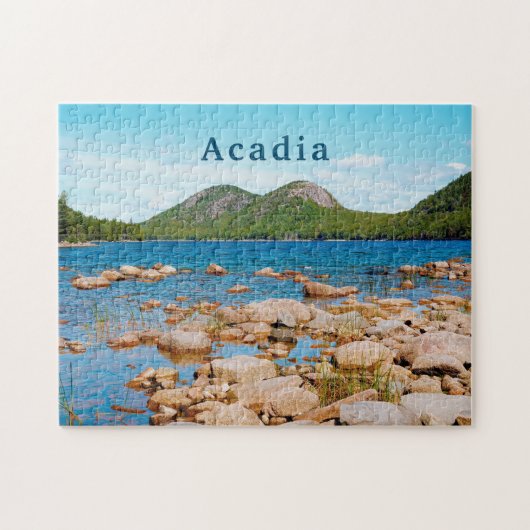 Acadia Nationalpark Jordan Pond Nest Maine Puzzle (Horizontal)