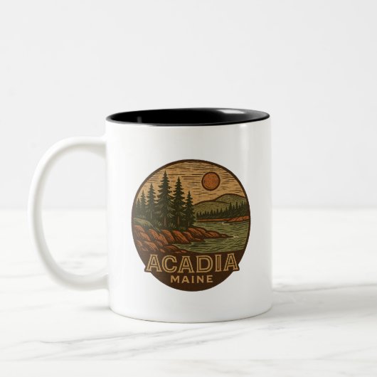 Acadia Nationalpark Keramik Tasse - Maine Souvenir (Links)