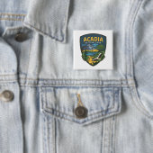 Acadia Nationalpark Landschaftsemblem Button (Beispiel)