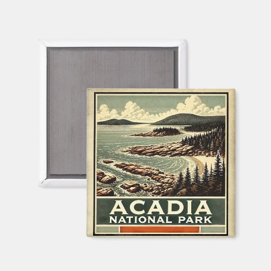 Acadia Nationalpark Magnet (Vorderseite/Rückseite)