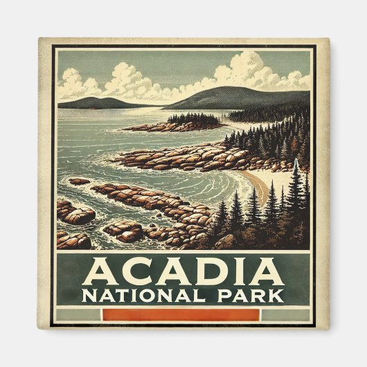 Acadia Nationalpark Magnet (Vorne)
