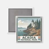 Acadia Nationalpark Magnet (Vorderseite/Rückseite)