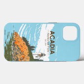 Acadia Nationalpark Maine Bar Harbor Vintag Case-Mate iPhone Hülle (Rückseite (Horizontal))