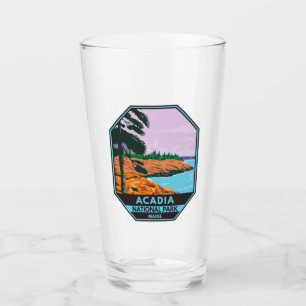 Acadia Nationalpark Maine Bar Harbor Vintag Glas