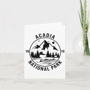 Acadia Nationalpark Maine Berge Naturerlebnis Karte