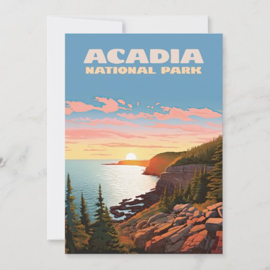 Acadia Nationalpark Maine Coast Retro (Vorderseite)