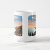 Acadia Nationalpark Maine Coast Retro Kaffeetasse (Mittel)