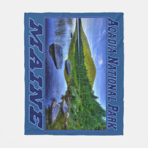 Acadia-Nationalpark, Maine-Fleece-Decke Fleecedecke