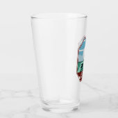 Acadia Nationalpark Maine Leuchtturm Retro Emblem Glas (Rechts)