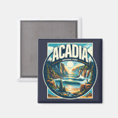 Acadia Nationalpark Maine Magnet (Vorderseite/Rückseite)