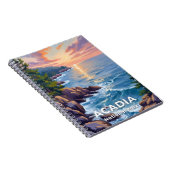 Acadia Nationalpark | Maine Malerei Art Notizblock (Rechte Seite)