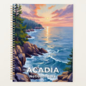 Acadia Nationalpark | Maine Malerei Art Planer (Vorderseite)