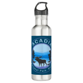 Acadia Nationalpark Maine Moose Edelstahlflasche